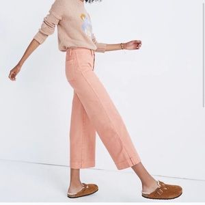 Madewell Emmett Wide-Leg Denim Crop Pants